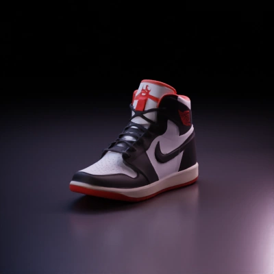 A single athletic sneaker shoe.