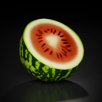 Sliced watermelon.