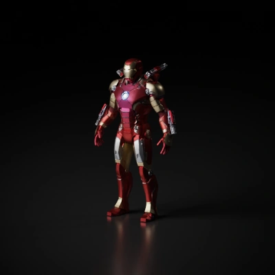 Iron Man armored suit character.