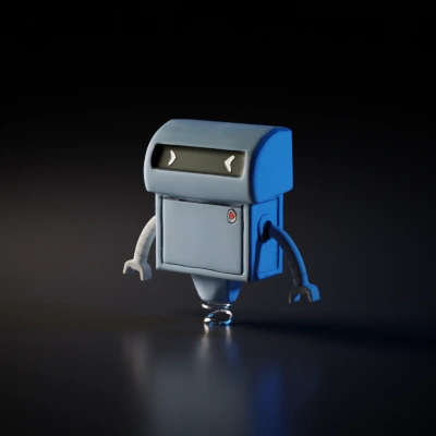a robot used in a doctors office, clean and bold looking