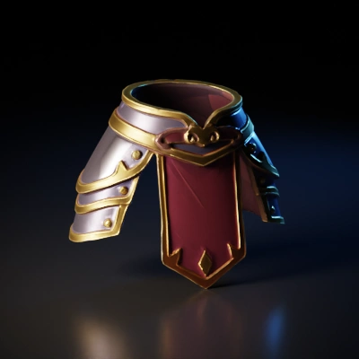 Medieval chest armor with cape.