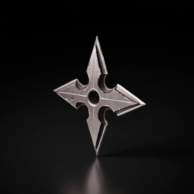 four-pointed throwing star.