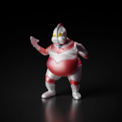 Alien superhero with humanoid form, cartoonish style.