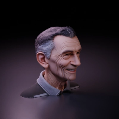 Portrait of an elderly man.