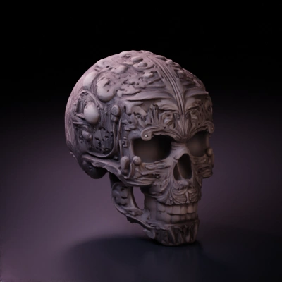 ornate decorative skull.