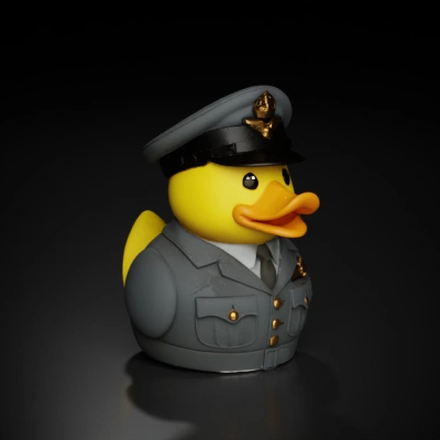 toy in a military officer uniform.