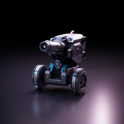futuristic robotic vehicle.