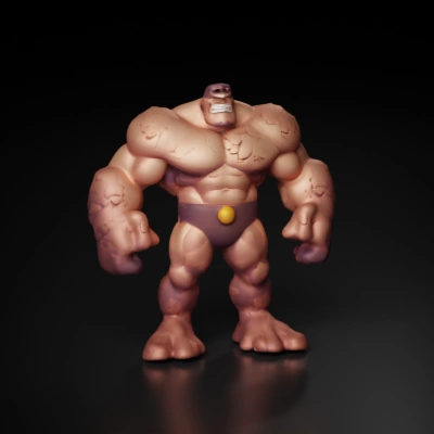 Stone giant, muscular humanoid, fantasy character.