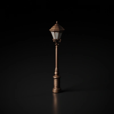 vintage street lamp.