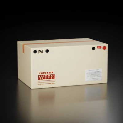 cardboard box package.