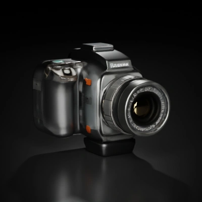 Professional high-end camera, detailed.