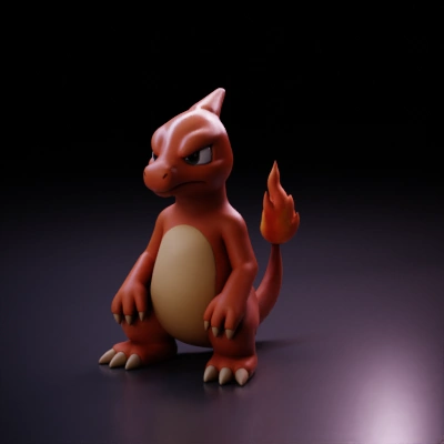 Orange dragon-like creature.