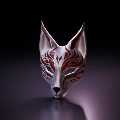 fox-themed decorative mask.