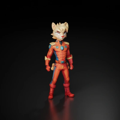 comic book, vivid color, cute, funny, stylized, full body, a character turnaround of a young handsome and skinny male space cowboy in a space captains uniform, hybrid of a dragon and a blonde puma, the same character in different views, front view, side view, back view