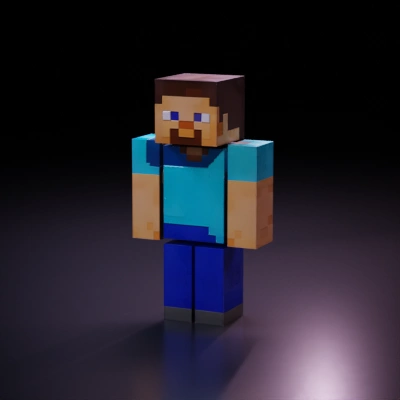 Minecraft Steve character.