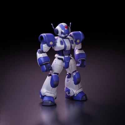 Robot mech, humanoid design, armor plating.