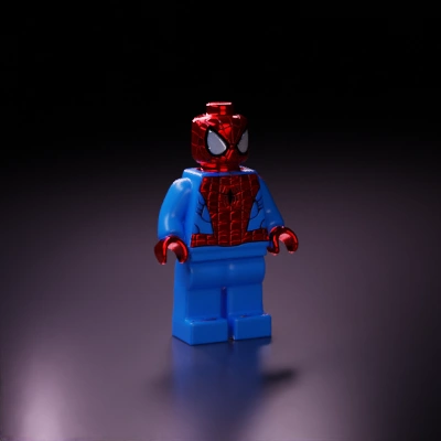 Spider-man-themed Lego minifigure.