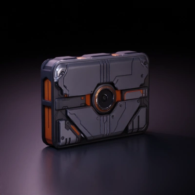 futuristic mechanical device.