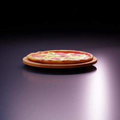 Pizza with pepperoni and green olives.