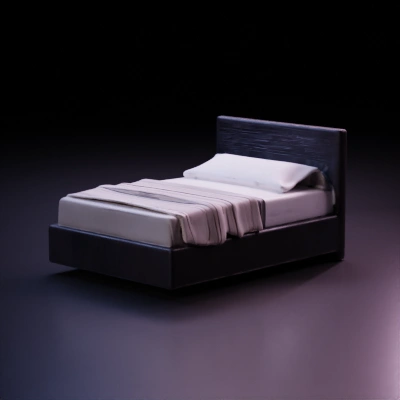 Modern bedding furniture, minimalist design.