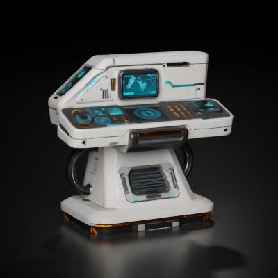 Futuristic control panel.