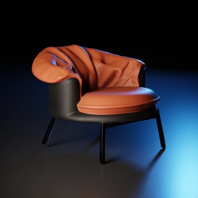 modern upholstered chair.
