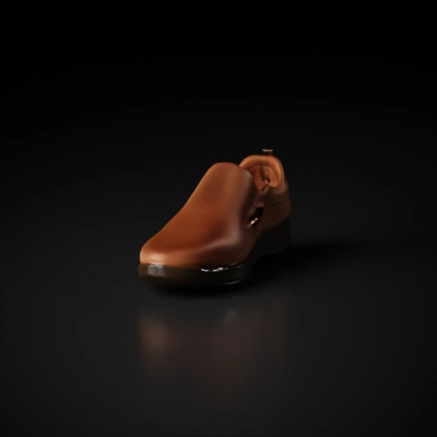 Slip-on leather shoe, casual wear.