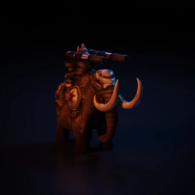 Mammoth tank with heavy weaponry and armor.
