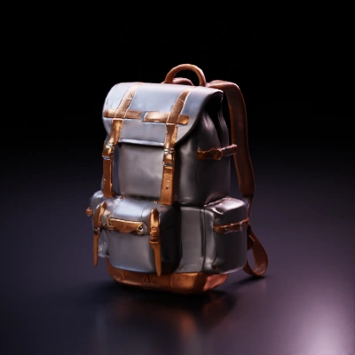 Rugged tactical backpack with multiple compartments, classic design.