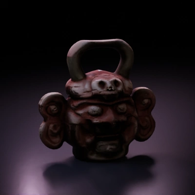 Pre-Columbian pottery with animalistic features.