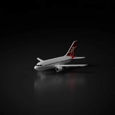 Passenger jet airplane, medium size model.