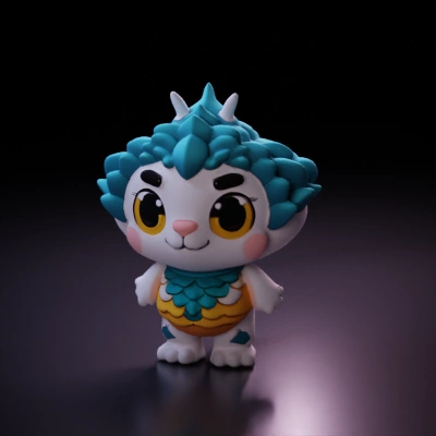 Cute dragon-like creature.