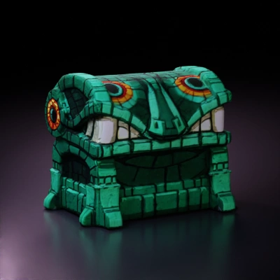 Treasure chest with intricate designs. the legend of zelda chest