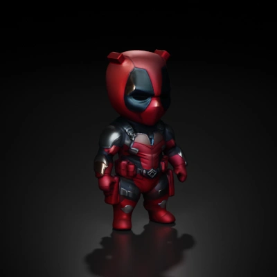 Comic-style superhero with mask and utility belt.