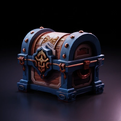 Decorative treasure chest.