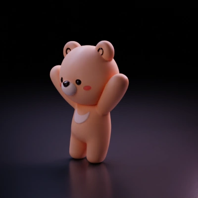 A cute cartoon bear.