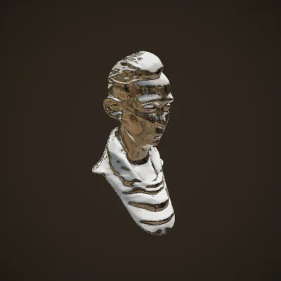 Elf-like character, stylized appearance. character, smooth edges