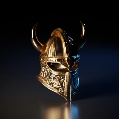 horns pointing downwards