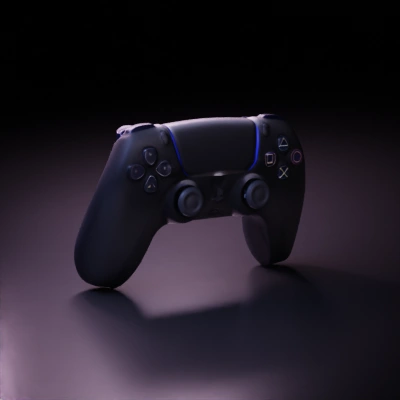 Video game controller with ergonomic design.