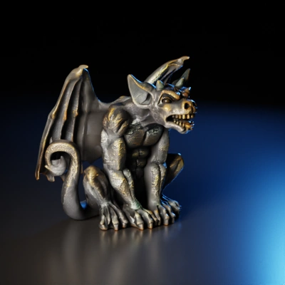 mythical gargoyle statue.