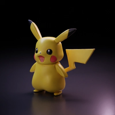 Electric mouse Pokémon, popular franchise character game-ready.