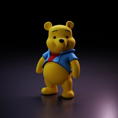 bear in a shirt and jacket.