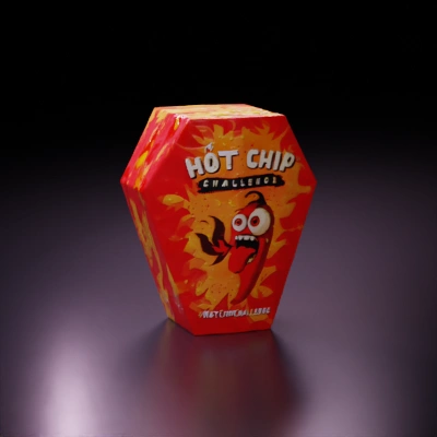 Mascot-like chili pepper with face and limbs.