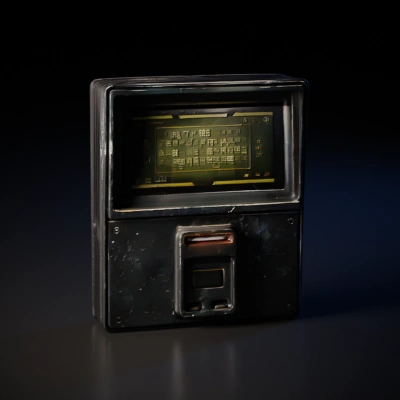 Vintage metal control panel.