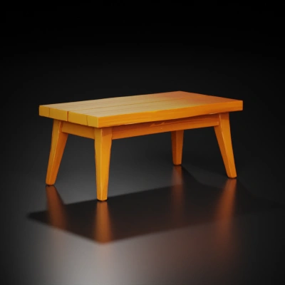 wooden dining table.