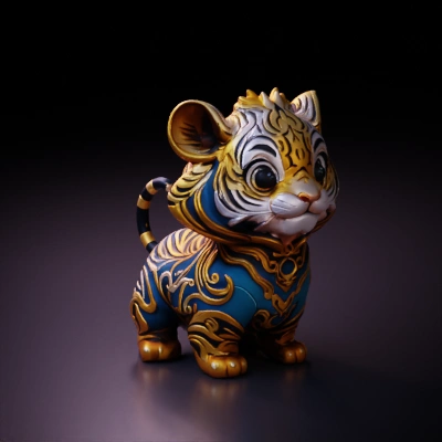 cute tiger-like creature.