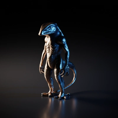 Lizard-like humanoid creature with reptilian features.