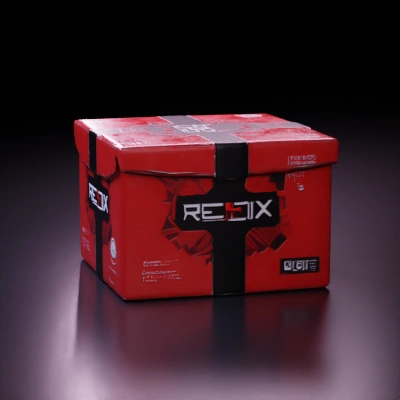 Retail box for computer hardware, labeled "REDIX".