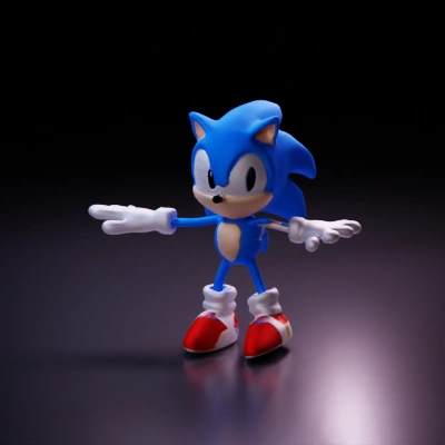 Hedgehog character holding green gem.