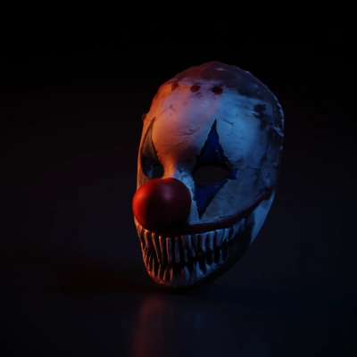 Horror clown mask.